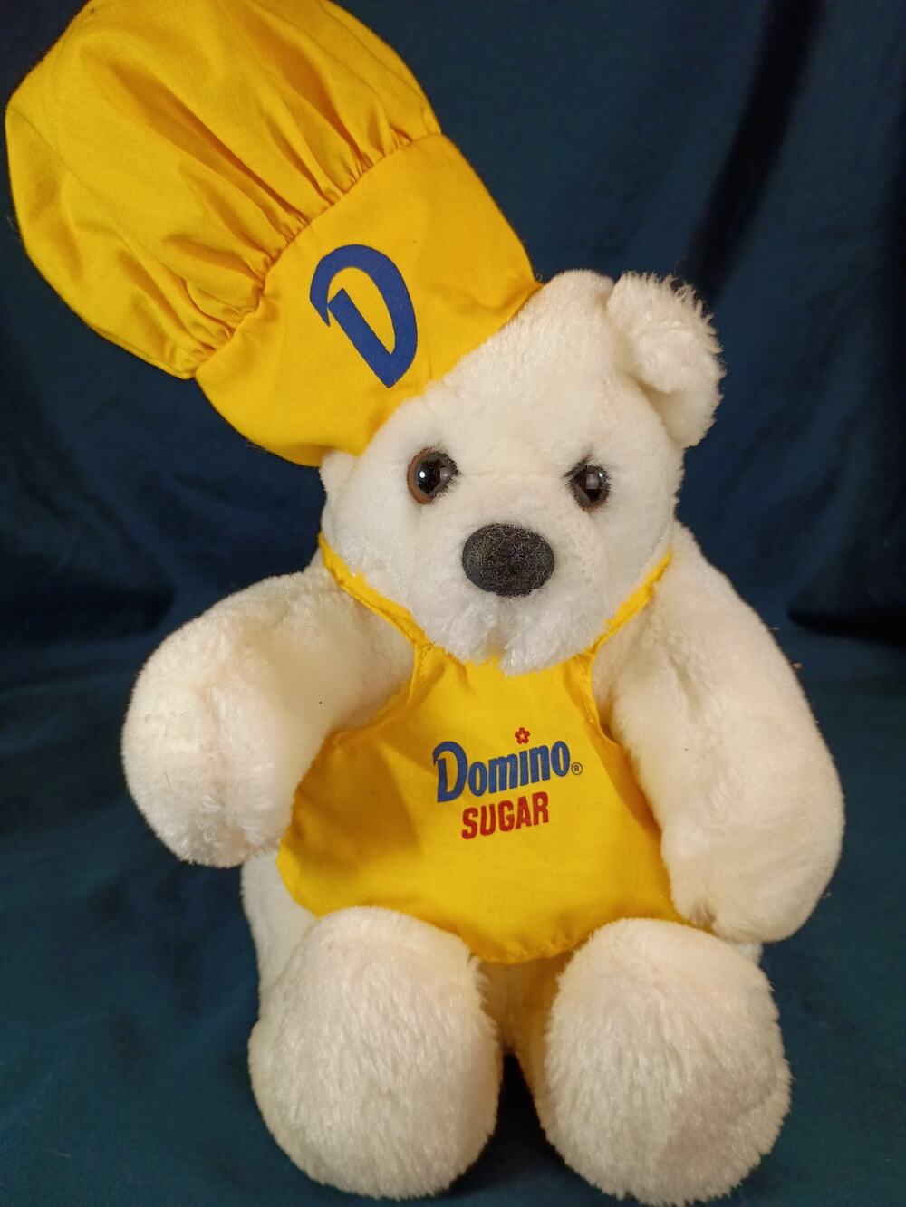 Vintage Domino Sugar Reversible Bear Plush Chef Bag